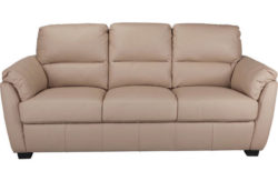 Collection Trieste Large Leather Sofa - Taupe
